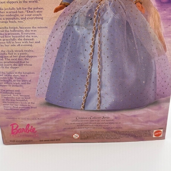 Mattel Barbie Collector Edition Barbie as Cinderella Childrens Collector Series - Picture 10 of 12